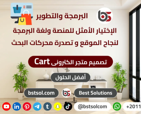 تصميم متجر بشركة افضل الحلول قوالب جاهزة cart