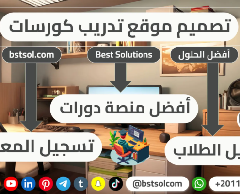 تصميم موقع تدريب كورسات منصة تعليم الكترونى اونلاين