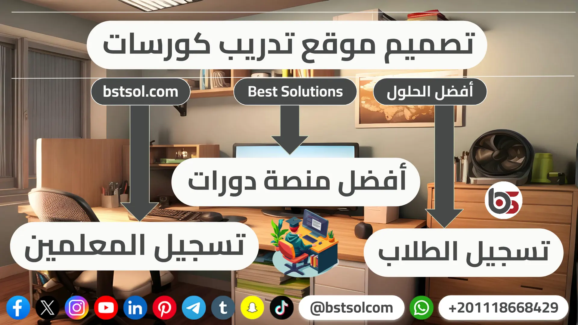 تصميم موقع تدريب كورسات منصة تعليم الكترونى اونلاين