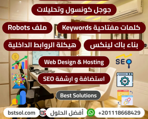 تهيئة وتحسين المواقع لمحركات البحث SEO, انشاء ومتابعة الحملات الممولة ,انشاء و ادارة صفحات السوشيال